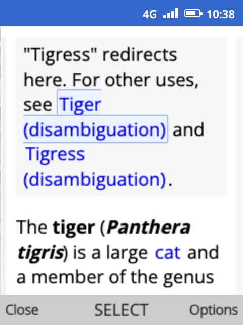 The Tiger article in larger text